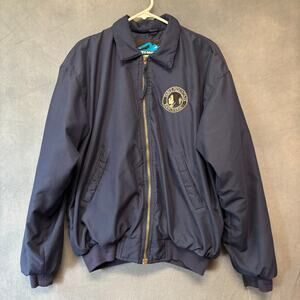 Vintage Table Mountain Rancheria Bomber Tri Mountain Native American Puffy Zip